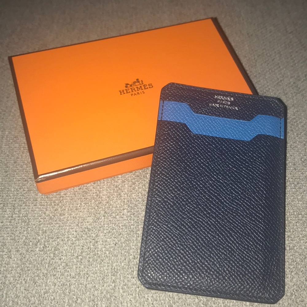 Authentic Hermès Men’s Leather Card Holder